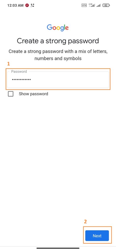 انتخاب رمز عبور